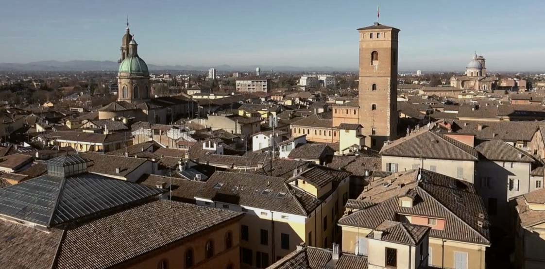 Fotografia della città di Reggio Emilia vista dall'alto